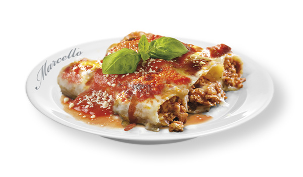 Cannelloni with
beef ragout